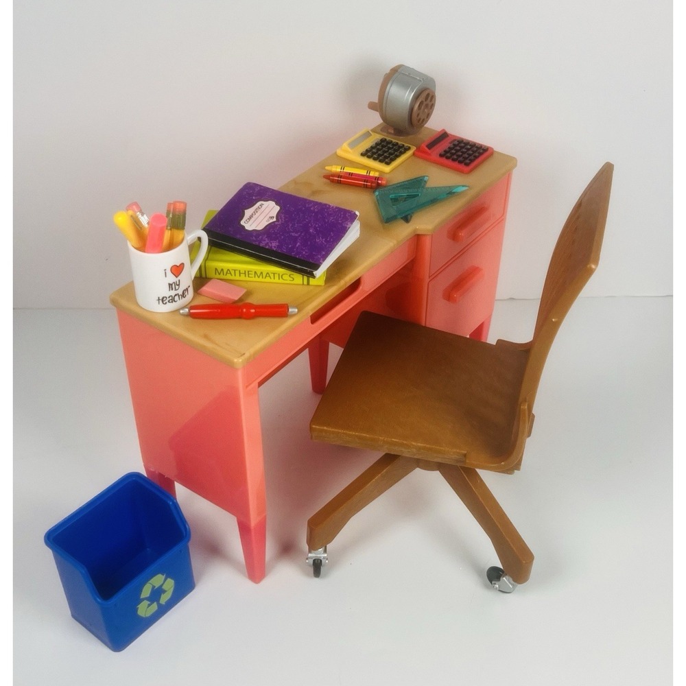 Our Generation 18" Doll Teacher Desk & Supplies Awesome Academy School Classroom